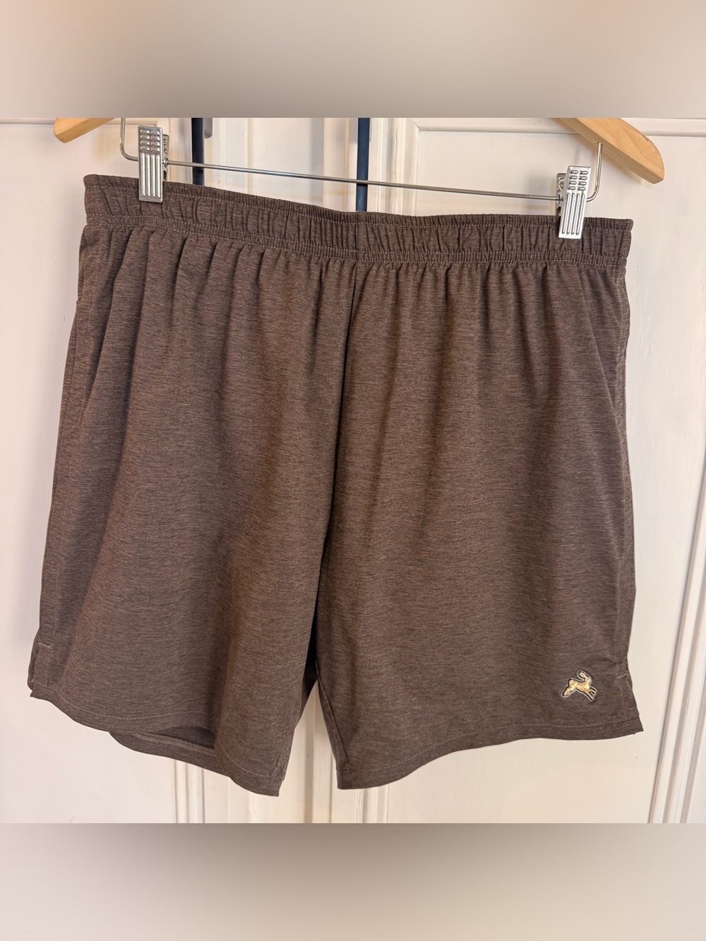 Tracksmith Running Shorts Mens Large Brown 7 Inch Lined Quick Dry Athletic